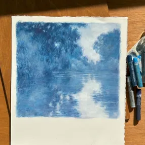 오일파스텔-명화모작-모네